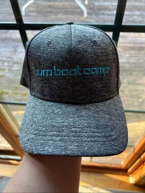 Burn Boot Camp Heather Gray Logo Cap